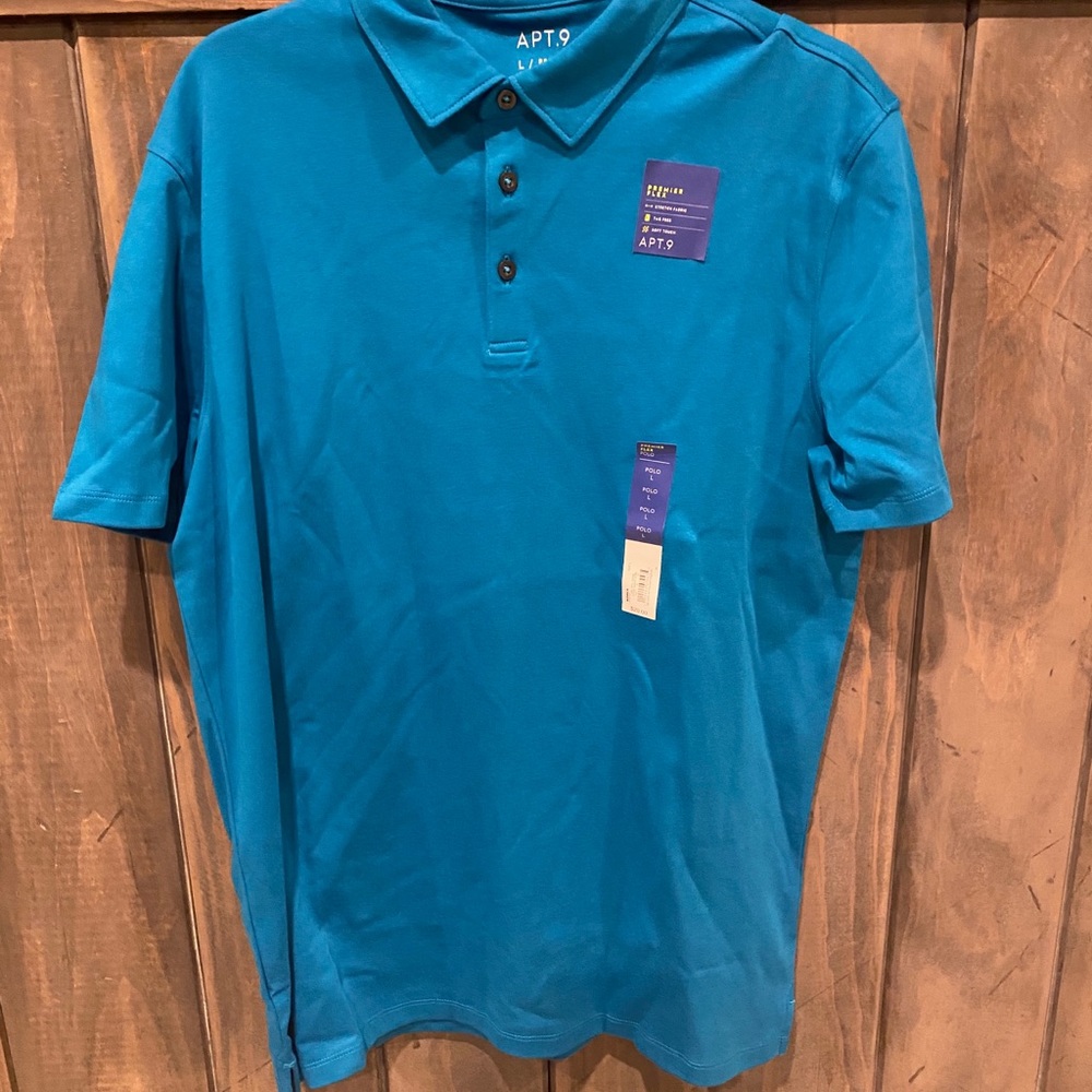 Men’s teal polo - Picture 2 of 3